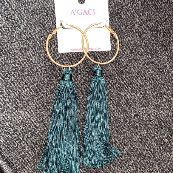a'gaci Jewelry - Hunter Green Earrings